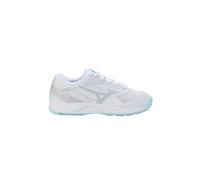 Mizuno Cyclone Speed 5 V1GA2580 Chaussures de volleyball d'intérieur pour femme Blanc Taille 45, Tint blanc et bleu, 42 EU