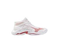 Mizuno Chaussures Wave Lightning Elite MD Blanc/rouge Femme 2026, Blanc / Rouge, 40 EU