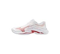 Mizuno Chaussures Wave Lightning Elite pour femme Blanc/rouge 2026, Blanc / Rouge, 40 EU