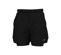 Mizuno Core 2in1 7.5inch Short de running Hommes-noir, Taille S
