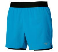 Mizuno - Core 5.5 Inches 2in1 Short - Short running homme Blue Jewel - L