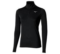 Mizuno Core Impulse Half Zip Maillot de course Femmes-noir, Taille M
