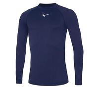 Mizuno Core Long Sleeve Underwear T-Shirt à Manches Longues pour Homme, Homme, T-Shirt à Manches Longues, 32EA7045, Marine/Blanc (Navy/White), L