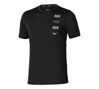 Mizuno Core Run Maillot de course Hommes - noir, Taille M