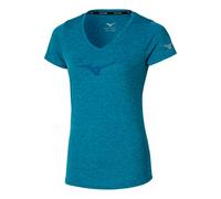 Mizuno Maillot de course Core Runbird Femme Bleu Taille S