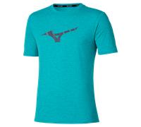 Mizuno - Core Runbird Short Sleeve Tee - T-shirt homme Capri Breeze - L