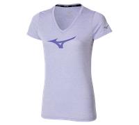 Mizuno - Core Runbird Tee - T-shirt femme Icelandic Blue - M