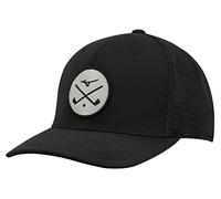 Mizuno Crossed Clubs Chapeau en Maille Golf, Noir, Taille Unique Mixte