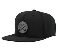 Mizuno Crossed Clubs Snapback Hat Chapeau de Golf, Noir, Taille Unique Femme
