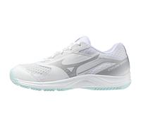 Mizuno Cyclone Speed 5 V1GA2580 Chaussures de volleyball d'intérieur pour femme Blanc Taille 45, Tint blanc et bleu, 44 EU