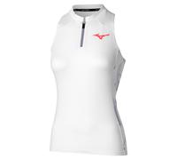 Mizuno Daybreakers Printed Débardeur Tank Top Femmes-Blanc,Bleu Clair