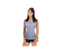 Mizuno DryAeroFlow Graphic Maillot De Course Femmes-Bleu Gris, Bleu Clair, Taille L
