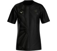 Mizuno Active DryAeroFlow Graphic Maillot de course Hommes - noir, or, Taille M
