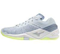 Mizuno Femme Wave Stealth Neo (W) Basket, Blanc chiné (Heather White Neolime), 40.5 EU