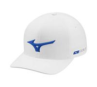 Mizuno Fitted Hat Tour Delta Casquette ajustée, Blanc, L/XL Femme