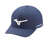Mizuno Fitted Hat Tour Delta Casquette ajustée, Bleu Marine, Small-Medium Femme