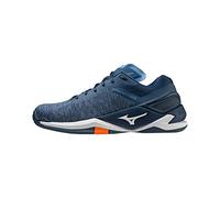 Mizuno Hommes Wave Stealth Neo Dark Denim/White/Blue Jasper 41