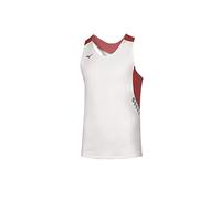 Mizuno Homme Premium Singlet D bardeur sans manches, Blanc, Rouge, L EU