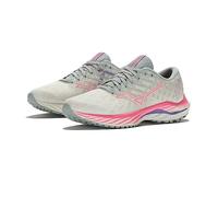 Mizuno Inspire 19 Chaussures de Course pour Femme Blanc/Rose, Blanc (Snowwhite High Vis Pink P Punch), 38.5 EU