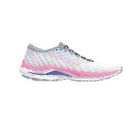 Mizuno Inspire 19 Chaussures de Course pour Femme Blanc/Rose, Blanc (Snowwhite High Vis Pink P Punch), 38.5 EU
