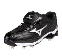 Mizuno Men's 9-Spike Classic Switch Baseball Cleat,Black/White,12.5 M US