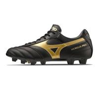 Mizuno Mixte Morelia II Pro Soccer, Noir/doré/Ombre foncée, 45 EU