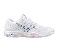Mizuno Mixte Shoe Wave Phantom Wos Chaussures, Blanc/Bleu Marine (Peony Peach), 43 EU