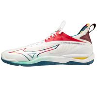 Mizuno Mixte Wave Mirage 4 Basket, Blanc/Bleu (White Hvisibility Mblue), 48.5 EU