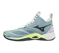 Mizuno Mixte Wave Momentum 2 Mid Basket, Multicolore (Stone Blue Stratifieds White), 47 EU