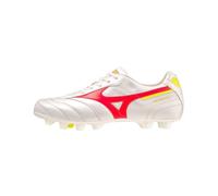 Mizuno Morelia 2 Elite MD Homme Chaussures de Football Blanc Rouge