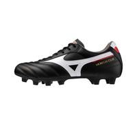 Mizuno Morelia II Club Chaussures de Football Homme, Noir Blanc Rouge, 42 EU