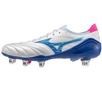 Mizuno Morelia Neo Iv Elite Adults Soft Ground Rugby Boots Blanc/Turquoise/Rose 9 (43) Male