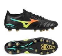 Mizuno Morelia Neo V Beta Made In Japan Fg Bright Black - Noir/orange - Herbe Naturelle (Fg) 42½