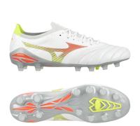 Mizuno Morelia Neo V Beta Made In Japan Fg Prism - Blanc/orange/evening Prim - Herbe Naturelle (Fg) 41