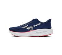 Mizuno Neo Cosmo 2 Chaussures de course en maille respirante, semelle en caoutchouc, semelle intermédiaire Enerzy, neutre, pour homme, Beacon Blue Silver Tomato Puree, 45 EU