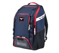 Mizuno Organizer 26 Sac à Dos Unisexe pour Baseball/Softball Bleu Marine/Rouge