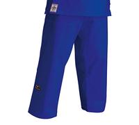 Mizuno Pantalon Judo homologué IJF avec Lacets Bleus, Bleu, 3.5
