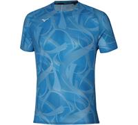 Mizuno PARIS DRYAEROFLOW TEE Homme Bleu - T-shirts de running hommes L