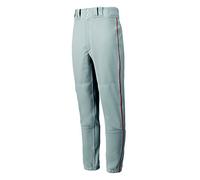 Mizuno Piped Pant Pantalon passepoilé Premier XL Gris-Rouge, Homme