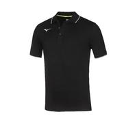 Mizuno Polo Homme Team, All Sport 97 (Noir/Argent) Col Côtelé