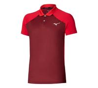 Mizuno Polo Hommes-rouge foncé, rouge L