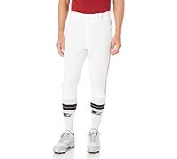 Mizuno Premier Pantalon Court passepoilé, Blanc/Rouge, S