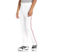 Mizuno Pantalon de baseball Premier Pro G2 passepoilé pour homme L Blanc/Rouge