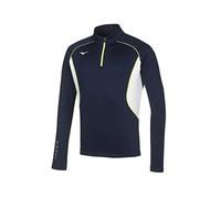 Mizuno Premium Jpn Warmer Top Veste pour homme L Marine/Blanc (Navy/White)
