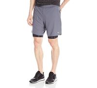 Mizuno Running Men's Kyori 2-in-1 7.5 Shorts, Turbulence, XX-Large