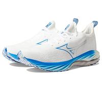 Mizuno Running Men's Wave Neo Wind Running Shoe, Undyed WHT-Peace Blue, 10.5