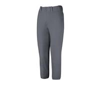 Mizuno Select Belted Low Rise Fastpitch Pantalon de Softball avec Ceinture pour Femme, Anthracite foncé, M