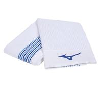 Mizuno Serviette de Golf rétro à Bandes | Couleur du Personnel, Blanc/Bleu