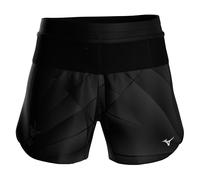 Mizuno Short de running Femme Active Graphic – Multi Pocket 4in – Noir/Or Taille S