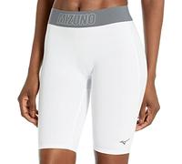 Mizuno Short de Compression Coulissant pour Femme, Femme, Blanc, L